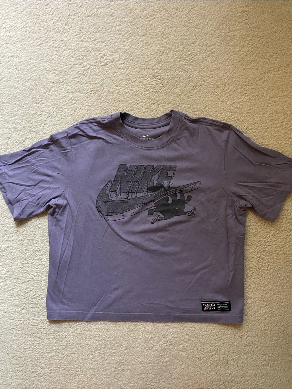 Nike Sportswear NYC Apple Cotton  Graphic Swoosh Tee - Women’s